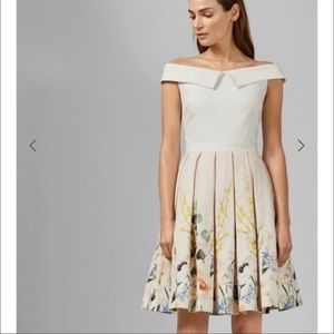 Ted Baker Oceanne elegant full skirt dress